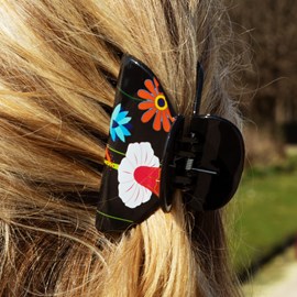 Pince à cheveux crabe  noir