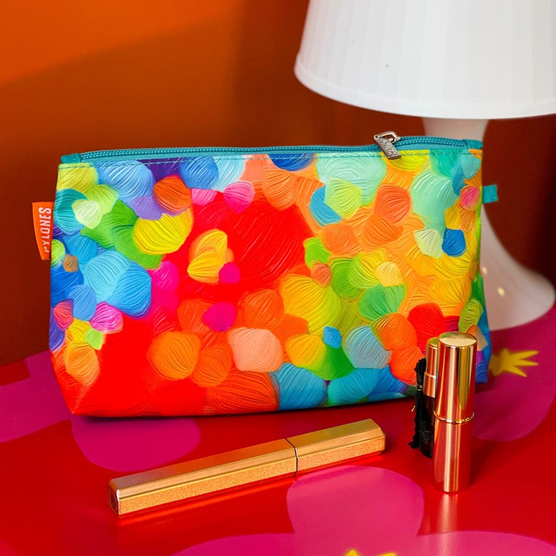 Trousse à maquillage multicolore