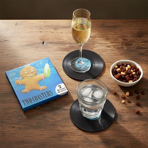 Set de 2 dessous de verre  bleu