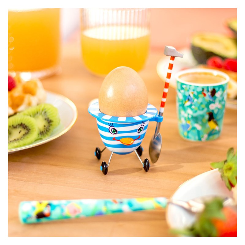 Coquetier design bleu