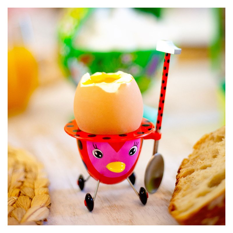 Coquetier design coccinelle