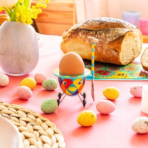 Coquetier design  arlequin