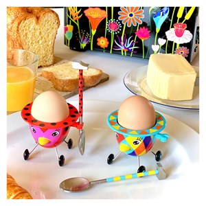 Coquetier design  arlequin