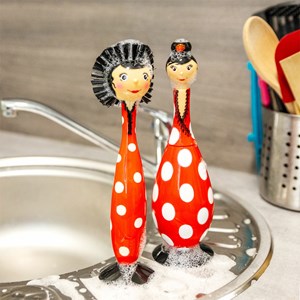 Brosse à vaisselle  rouge