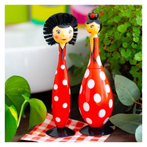 Brosse à vaisselle  rouge