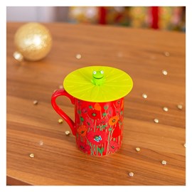 Couvercle silicone pour mug  grenouille