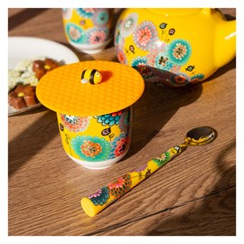 Couvercle silicone pour mug  abeille