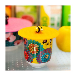 Couvercle silicone pour mug  abeille