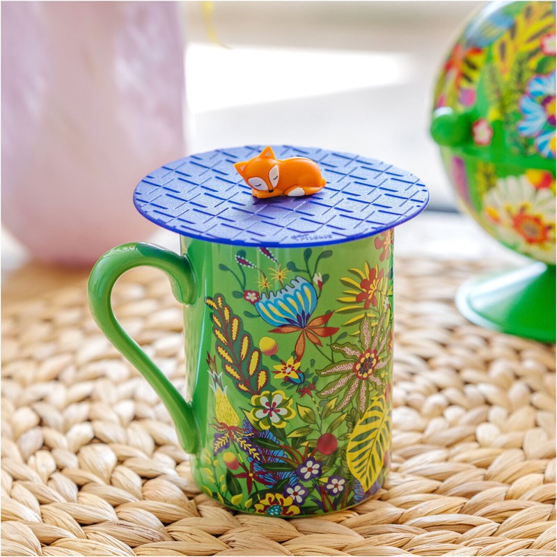 Couvercle silicone pour mug sleepy fox