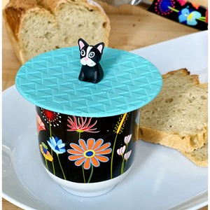 Couvercle silicone pour mug  bulldog