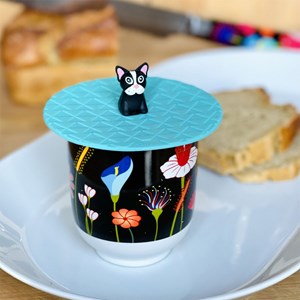 Couvercle silicone pour mug  bulldog