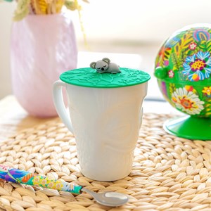 Couvercle silicone pour mug  gris sleepy