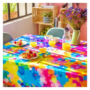 Nappe rectangulaire  multicolore