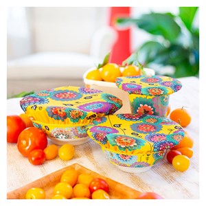 Set de 3 couvre bols  jaune