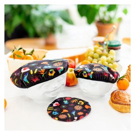 Set de 3 couvre bols  noir