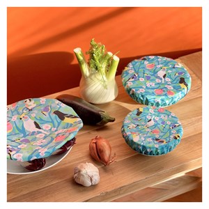 Set de 3 couvre bols  bleu clair