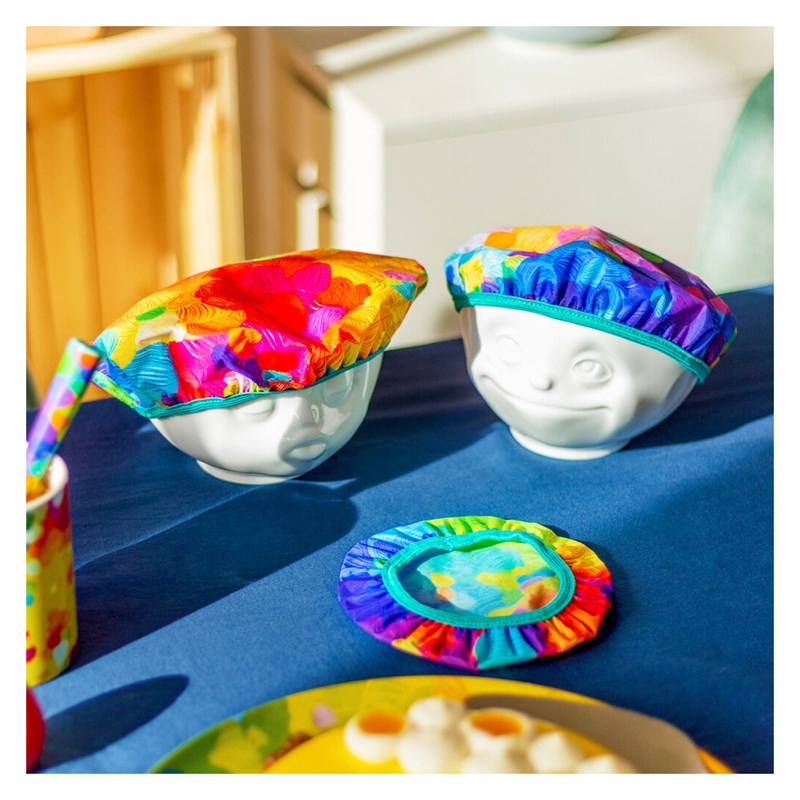 Set de 3 couvre bols multicolore