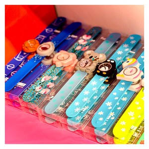 Montre slap  bleu turquoise