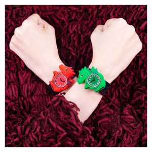 Montre slap  dragon rouge