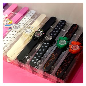 Montre slap  black cat head