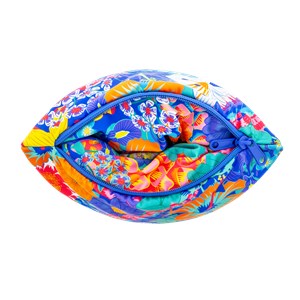 Coussin de voyage pliable 3 en 1 bleu