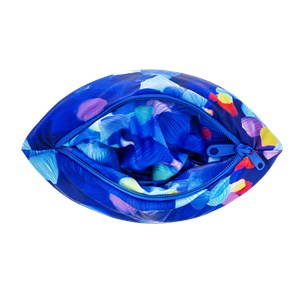 Coussin de voyage pliable 3 en 1 bleu