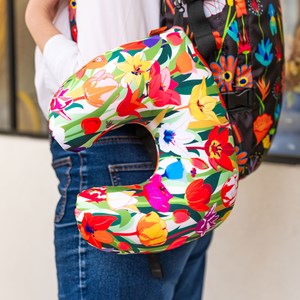 Coussin de voyage pliable 3 en 1 multicolore