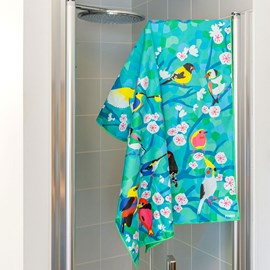 Serviette microfibre  bleu clair