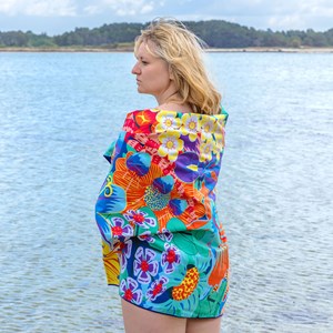 Serviette microfibre  bleu