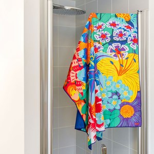 Serviette microfibre  bleu