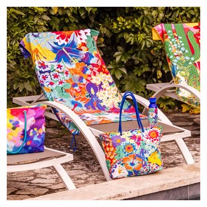 Serviette microfibre  bleu