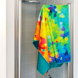 Serviette microfibre  multicolore