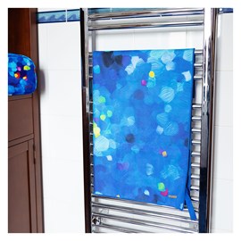 Serviette microfibre  bleu