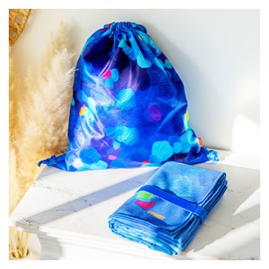 Serviette microfibre  bleu