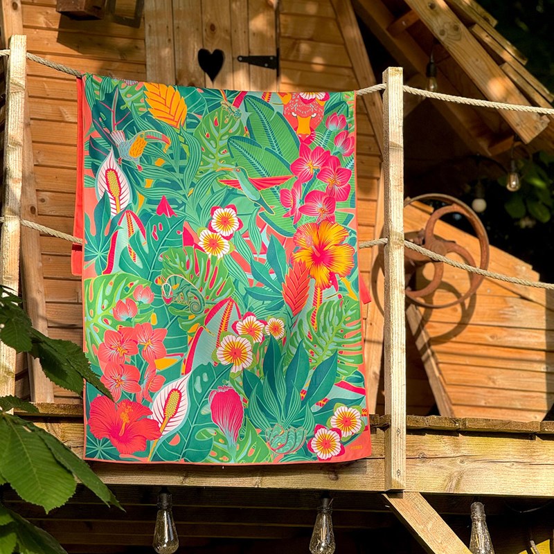Serviette microfibre tropical