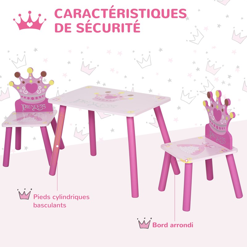 Ensemble table et chaises enfant design