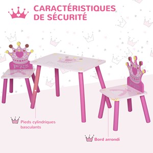 Ensemble table et chaises enfant design