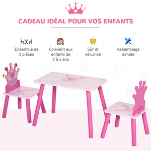 Ensemble table et chaises enfant design