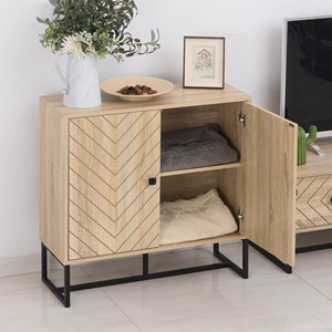 Buffet meuble de rangement 2 portes