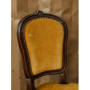 Coiffeuse en bois et son fauteuil en velours n°192