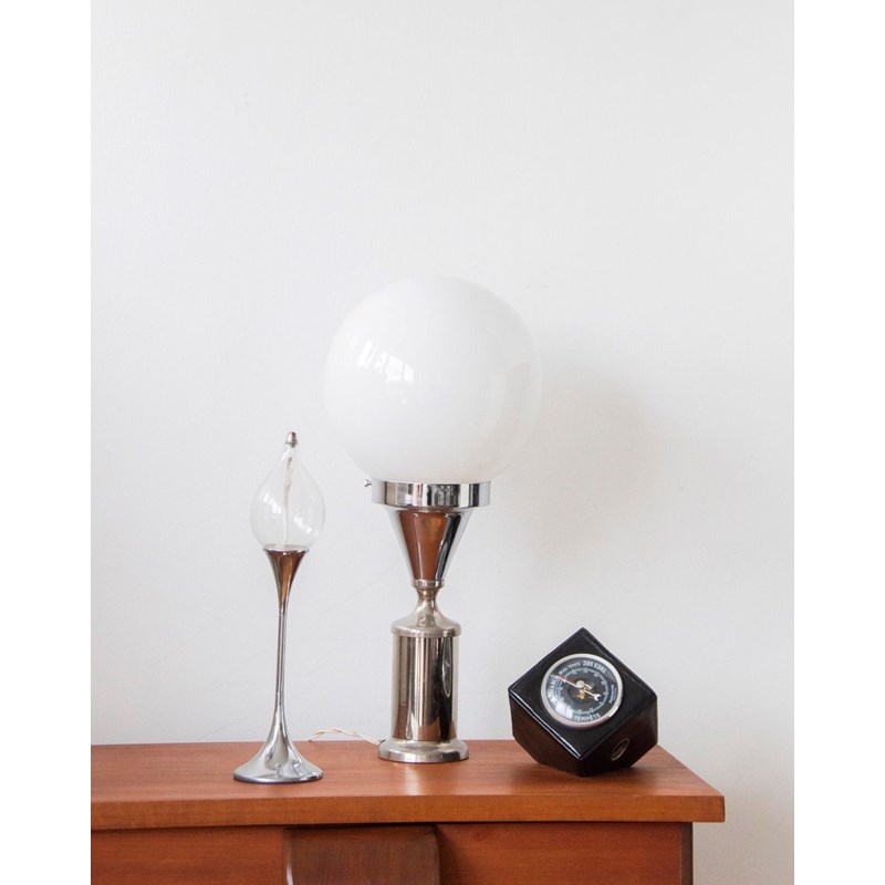 Grande lampe en métal et verre n°509