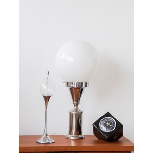 Grande lampe en métal et verre n°509