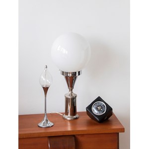 Grande lampe en métal et verre n°509