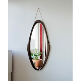 Grand miroir en teck massif n°844