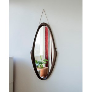 Grand miroir en teck massif n°844