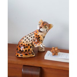 Léopard en céramique italienne n°501