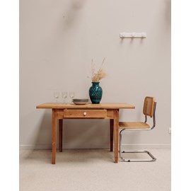 Table de ferme en bois clair n°448