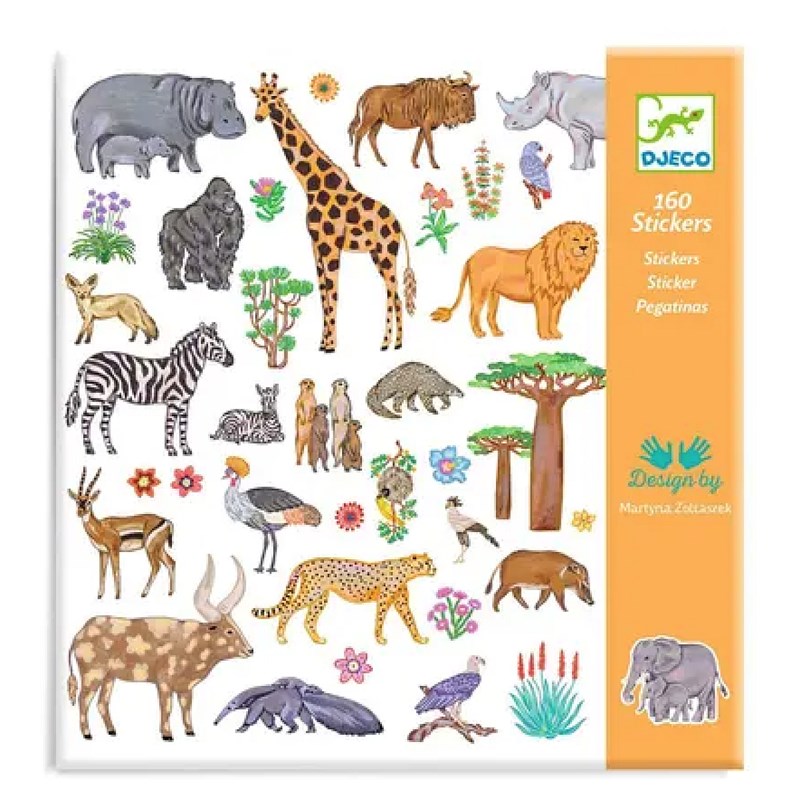 Stickers papier kenya mix