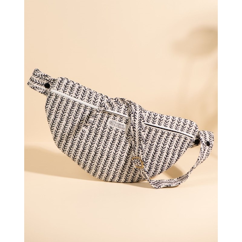 Sac banane à langer kimi black white