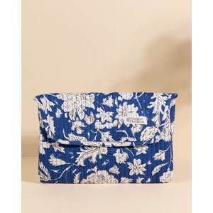 Matelas à langer de voyage wulan bleu imperial floral